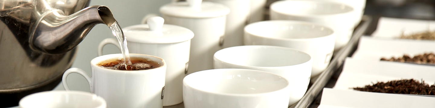 Tea poured into cups