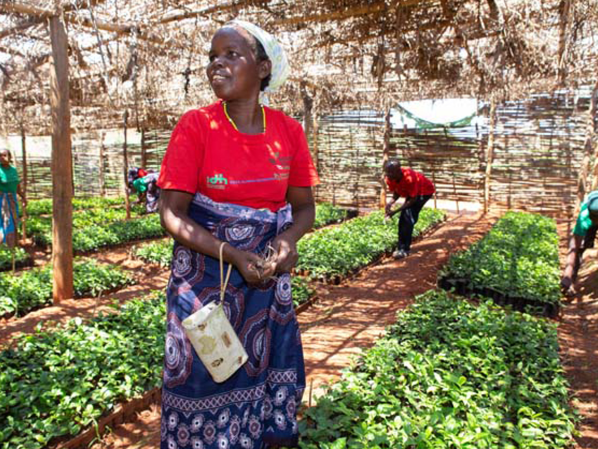 [Translate to English:] Frau in Malawi bei der Arbeit